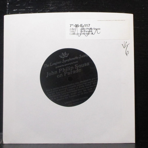 John Philip Sousa - On Parade 7" VG Flexi Vinyl 33 Longines Symphonette UK - Shuga Records