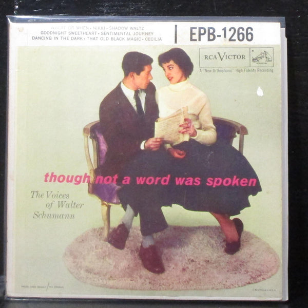 Voices Of Walter Schumann - Though Not A Word Was Spoken EP 2x7" VG Vinyl 45 - Shuga Records