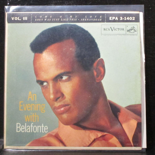 Harry Belafonte - An Evening With Belafonte, Vol. 3 EP 7" VG+ Vinyl 45 RCA USA - Shuga Records