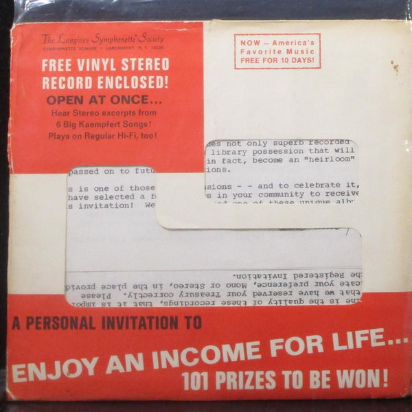 Bert Kaempfert - Excerpts From "Strangers In The Night" 7" VG- Flexi Vinyl 45 UK - Shuga Records