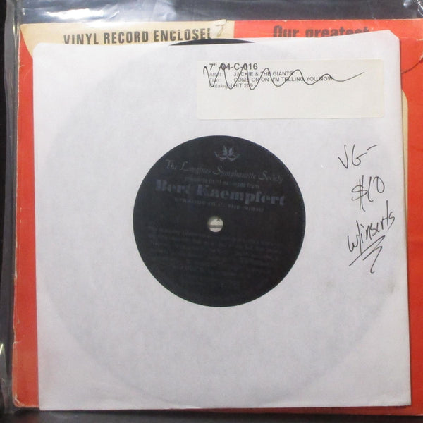 Bert Kaempfert - Excerpts From "Strangers In The Night" 7" VG- Flexi Vinyl 45 UK - Shuga Records