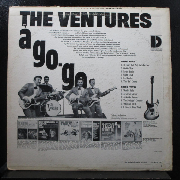 The Ventures - A Go-Go LP VG BLP-2037 Blue / Black Labels Mono Vinyl Record - Shuga Records