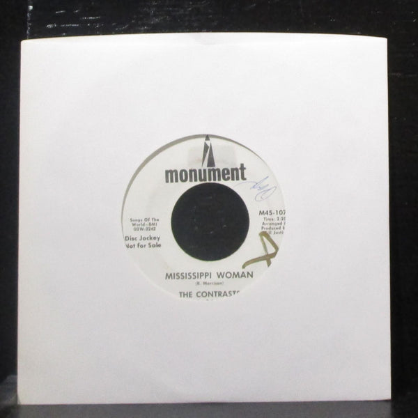 The Contrasts - That Girl Became A Woman 7" VG+ Promo Vinyl 45 Monument M45-1078 - Shuga Records