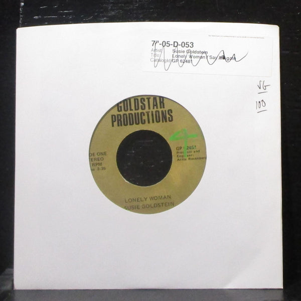 Susie Goldstein - Lonely Woman / Say It Again 7" VG Vinyl 45 Goldstar GP 62481 - Shuga Records