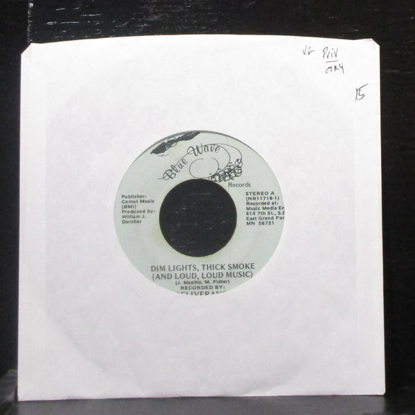 Deliverance - Dim Lights, Thick Smoke 7" VG Vinyl 45 Blue Wave NR11718 USA - Shuga Records