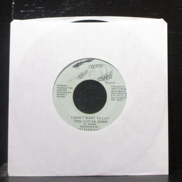 Deliverance - Dim Lights, Thick Smoke 7" VG Vinyl 45 Blue Wave NR11718 USA - Shuga Records