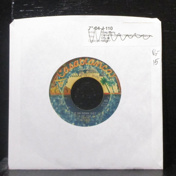 Greg Perry - Come On Down / Variety Is The Spice Of Life 7" VG- Vinyl 45 NB 817 - Shuga Records