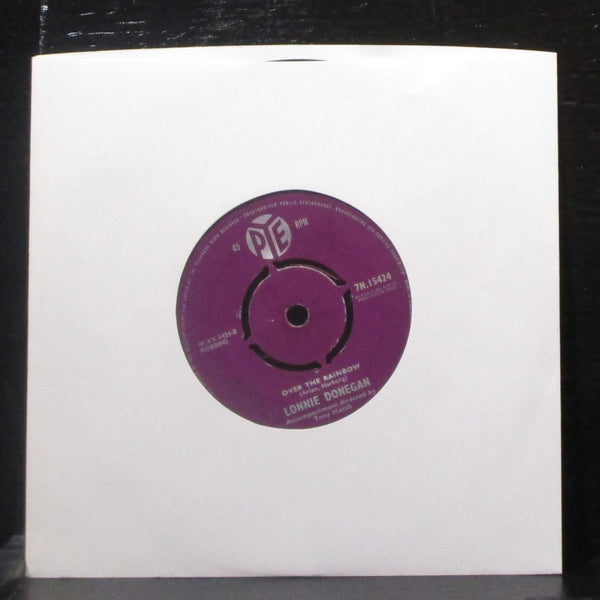 Lonnie Donegan - The Party's Over / Over The Rainbow 7" VG+ Vinyl 45 Pye UK - Shuga Records