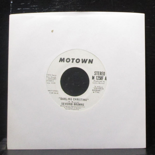 Severin Browne - Darling Christina 7" VG+ Promo Vinyl 45 Motown M 1258F USA - Shuga Records
