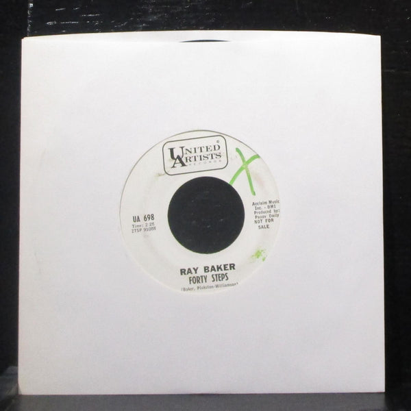 Ray Baker - Forty Steps / Let My Hand Control The Pen 7" VG Promo Vinyl 45 UA698 - Shuga Records