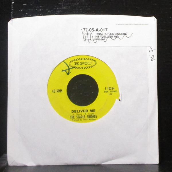 The Staple Singers - Deliver Me / He 7" VG Vinyl 45 Epic 5-10264 USA 1967 - Shuga Records