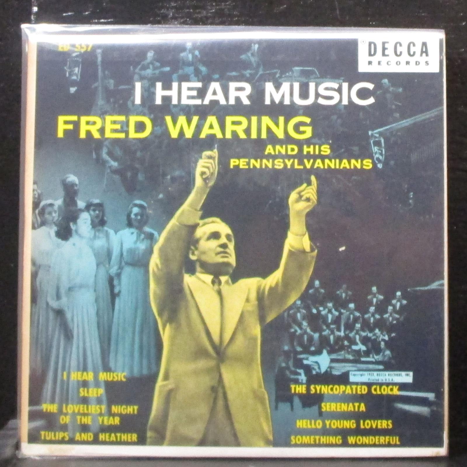 Fred Waring - I Hear Music EP 2x7" VG+ Vinyl 45 Decca ED 557 USA 1953 - Shuga Records
