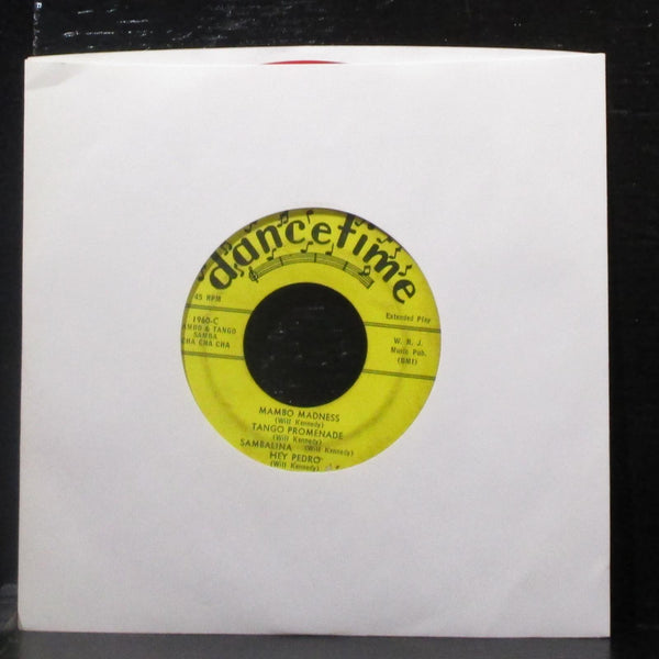 Will Kennedy's Dancetime Orchestra - Dancetime EP 7" VG Red Vinyl 45 1960 - Shuga Records