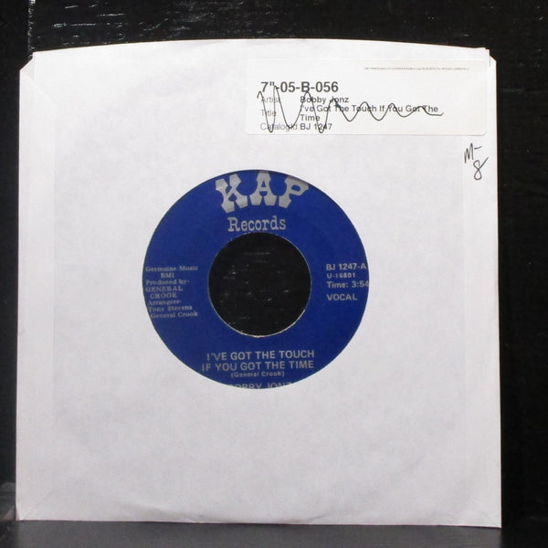 Bobby Jonz - I've Got The Touch If You Got The Time 7" Mint- Vinyl 45 KAP BJ1247 - Shuga Records