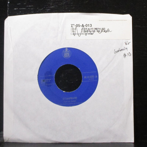 Jose Luis Perales - Comprare / Me Duele 7" VG Vinyl 45 Hispavox Guatemala - Shuga Records