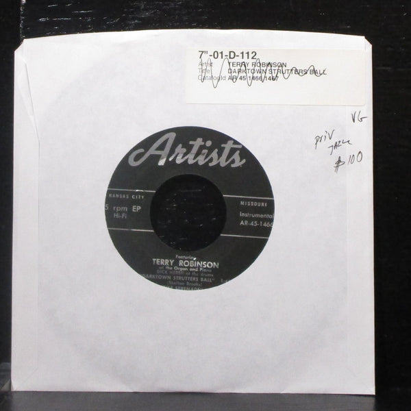 Terry Robinson - Darktown Strutters Ball EP 7" VG Vinyl 45 Artists AR-45-1466 - Shuga Records