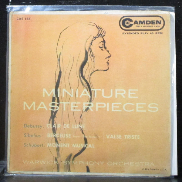 Warwick Symphony Orchestra - Miniature Masterpieces EP 7" VG Vinyl 45 Camden - Shuga Records