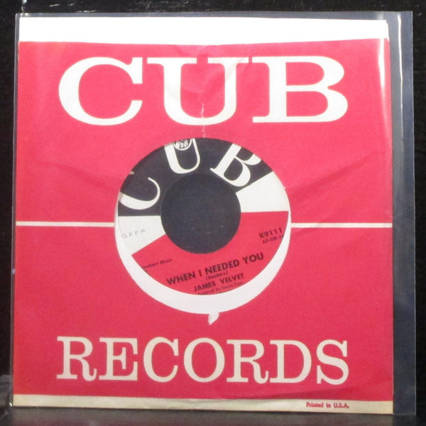 James Velvet - Bouquet Of Flowers / When I Needed You 7" Mint- Vinyl 45 Cub USA - Shuga Records