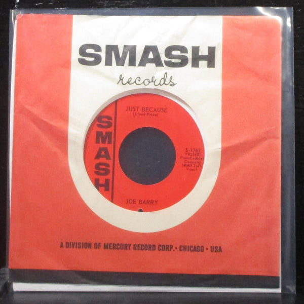 Joe Barry - Just Because 7" Mint- Vinyl 45 Smash S-1762 USA 1962 - Shuga Records