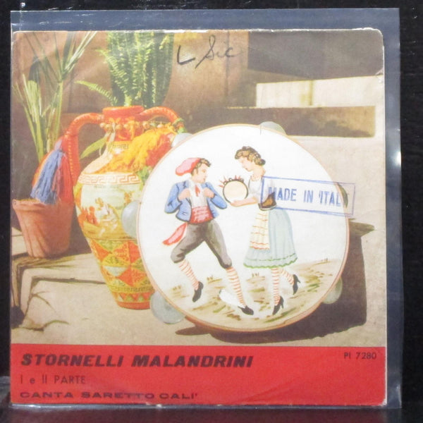Saretto Cal - Stornelli Malandrini 7" Mint- Vinyl 45 Pig PI 7280 Italy - Shuga Records