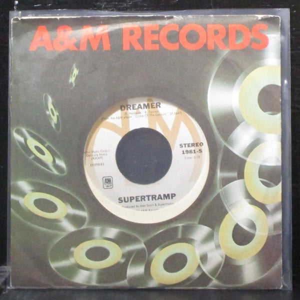 Supertramp - Dreamer / From Now On 7" Mint- Vinyl 45 A&M 1981-S USA 1977 - Shuga Records