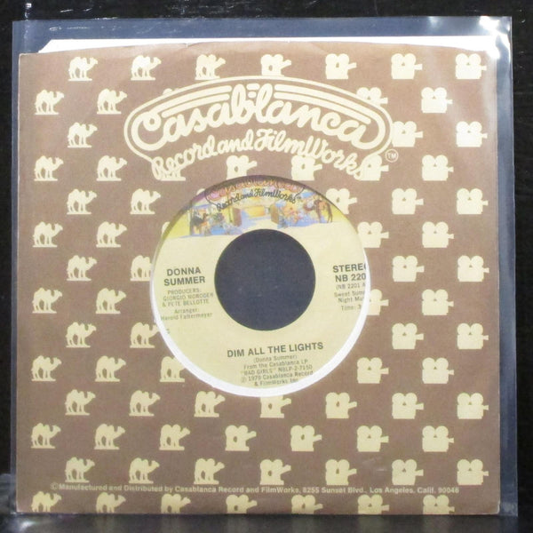 Donna Summer - Dim All The Lights / There Will Always Be A You 7" VG+ Vinyl 45 - Shuga Records