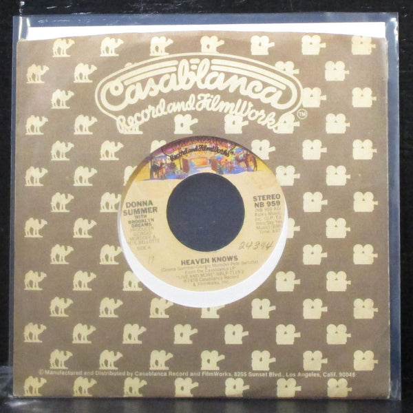 Donna Summer - Heaven Knows / Only One Man 7" VG+ Vinyl 45 Casablanca NB 959 - Shuga Records