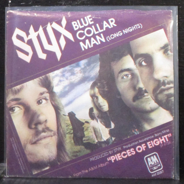 Styx - Blue Collar Man / Superstars 7" Mint- Vinyl 45 A&M 2087-S USA 1978 - Shuga Records