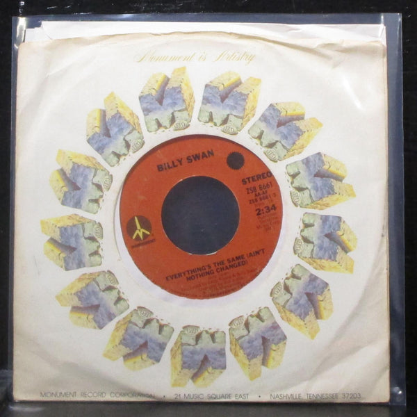 Billy Swan - Everything's The Same / Overnite Thing 7" Mint- Vinyl 45 Monument - Shuga Records