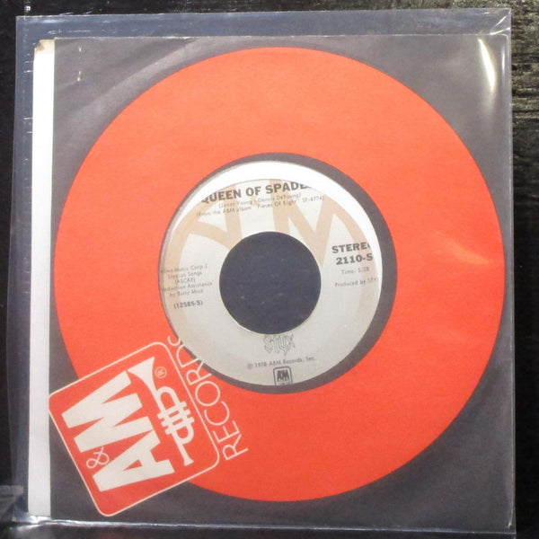 Styx - Sing For The Day / Queen Of Spades 7" Mint- Vinyl 45 A&M 2110-S USA 1978 - Shuga Records