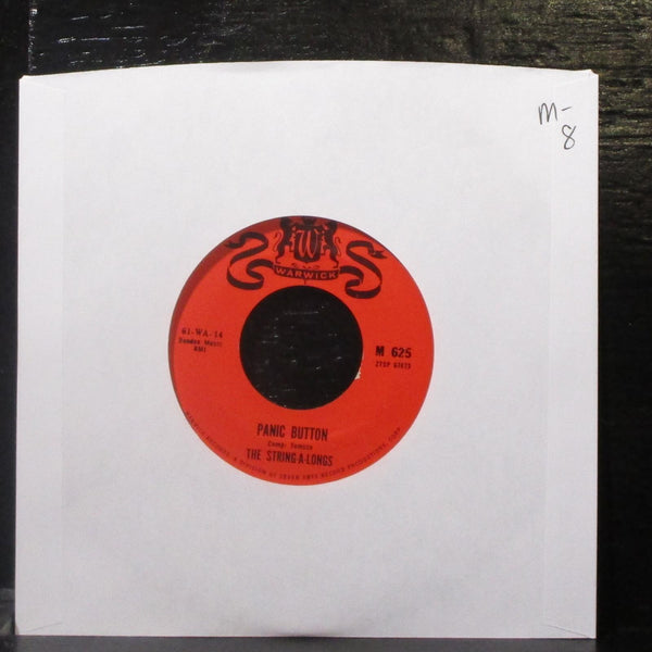 The String-A-Longs - Brass Buttons / Panic Button 7" Mint- Vinyl 45 Warwick M625 - Shuga Records