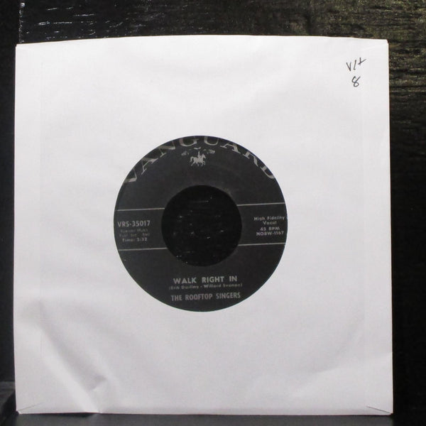 The Rooftop Singers - Walk Right In / Cool Water 7" VG+ Vinyl 45 Vanguard 1962 - Shuga Records