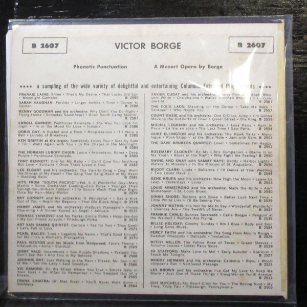 Victor Borge - Phonetic Punctuation / Mozart Opera 7" Mint- Vinyl 45 Columbia - Shuga Records