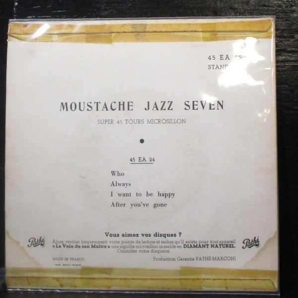Moustache Jazz Seven - Shoe Shine Boy EP 7" VG Vinyl 45 EA 25 Path France - Shuga Records