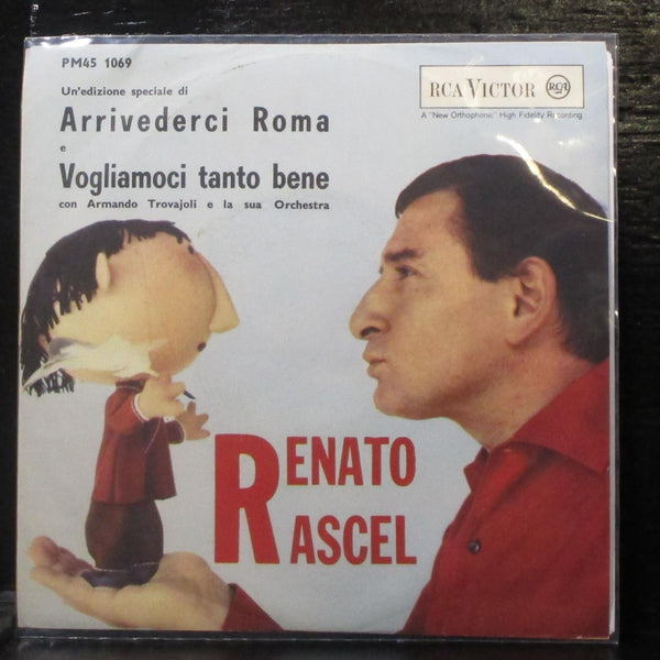 Renato Rascel - Arrivederci Roma 7" Mint- Vinyl 45 RCA Victor PM45 1069 Italy - Shuga Records