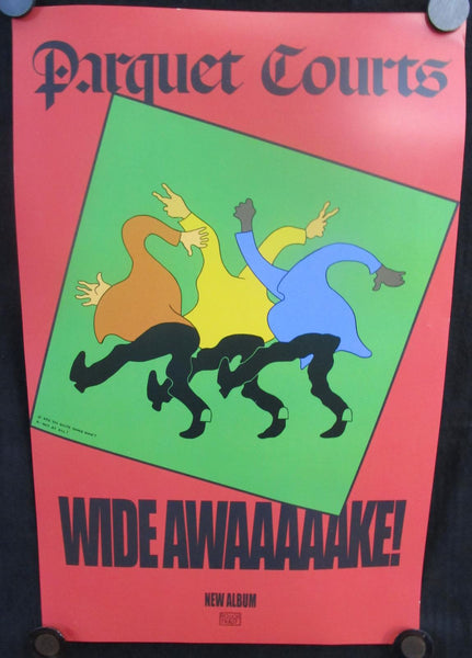 Parquet Courts - Wide Awaaaaake! Poster Mint- Double Sided 2018 17"xx11" - Shuga Records