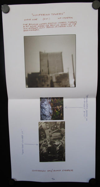 Godspeed You! Black Emperor - Luciferian Towers Poster Mint- 24"x12" 2017 - Shuga Records