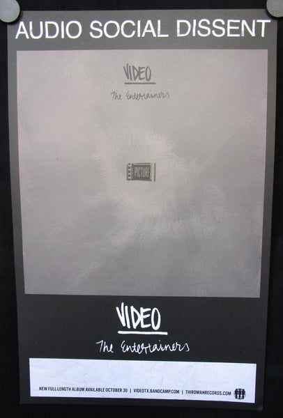 Video - The Entertainers Poster Mint- Third Man Audio Social Dissent 17"x11" - Shuga Records