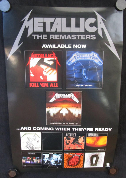 Metallica - Master Of Puppets Poster Mint- Obey Your (Re)master 17"x11" 2 Sided - Shuga Records