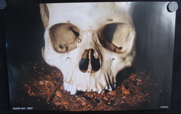Rust - Harms Way Poster Mint- 11"x17" Double Sided 2015 - Shuga Records