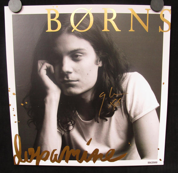 BRNS - Dopamine Poster Mint- Signed / Autographed Lithograph Numbered 12"x12" - Shuga Records