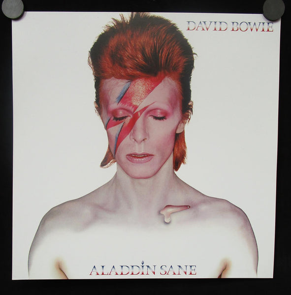 David Bowie - Aladdin Sane Poster Mint- 12"x12" Promo 2015 Reissue - Shuga Records