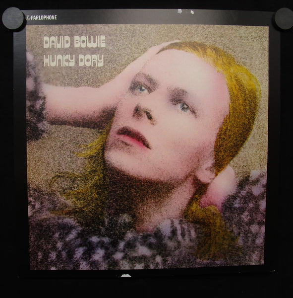 David Bowie - Hunky Dory Poster VG+ 12"x12" Promo Reissue 2015 - Shuga Records