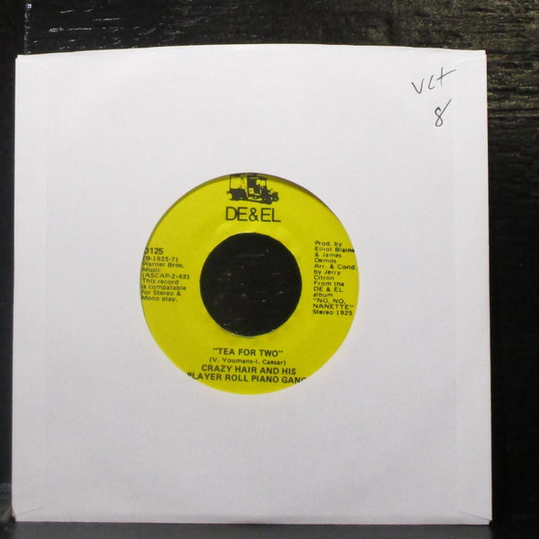 Crazy Hair - Tea For Two / Take A Little One Step 7" VG+ Vinyl 45 DE & EL D125 - Shuga Records