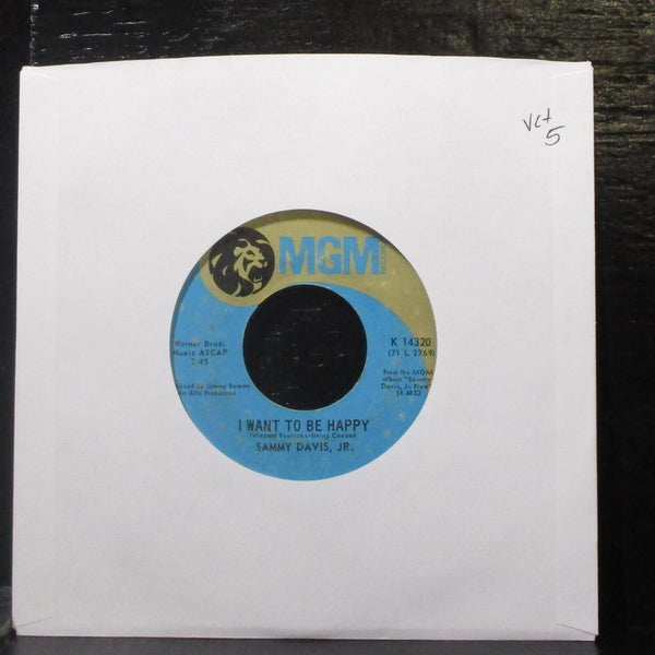 Sammy Davis, Jr. - The Candy Man / I Want To Be Happy 7" VG+ Vinyl 45 MGM K14320 - Shuga Records