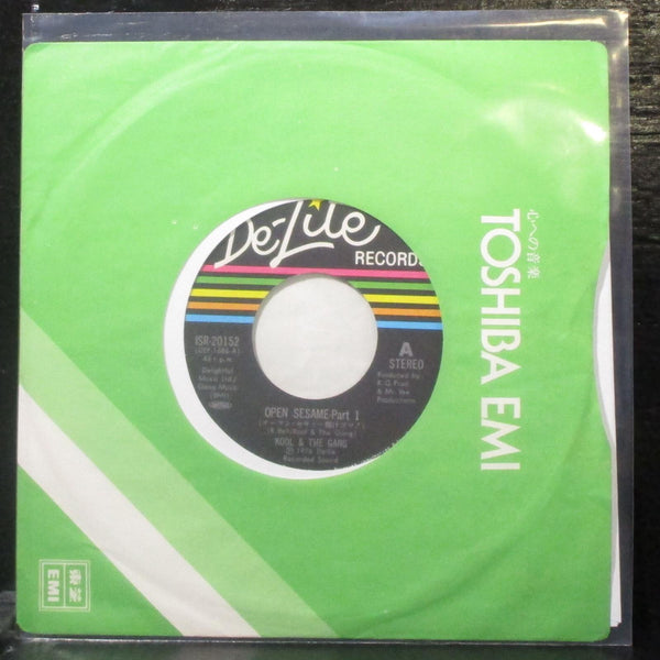 Kool & The Gang - Open Sesame 7" Mint- Vinyl 45 De-Lite ISR-20152 Japan 1976 - Shuga Records