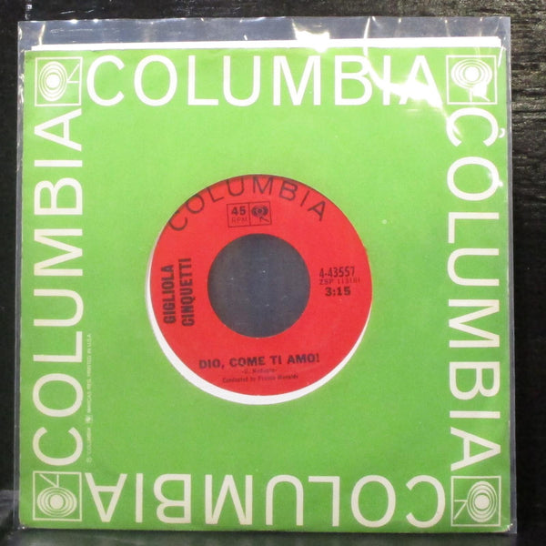 Gigliola Cinquetti - Dio, Come Ti Amo / Vuoi 7" VG+ Vinyl 45 Columbia 4-43557 - Shuga Records