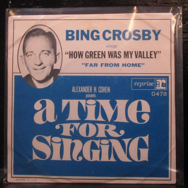 Bing Crosby - Far From Home / How Green Was My Valley 7" VG+ Vinyl 45 Reprise - Shuga Records
