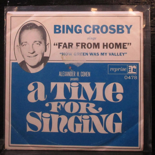 Bing Crosby - Far From Home / How Green Was My Valley 7" VG+ Vinyl 45 Reprise - Shuga Records