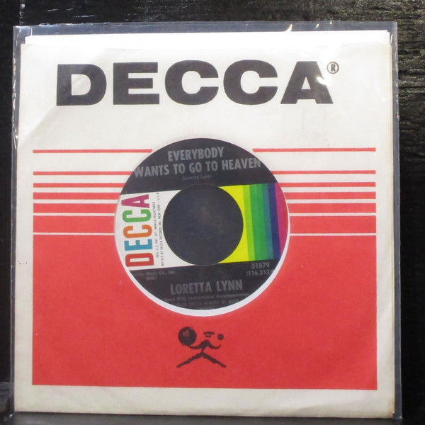 Loretta Lynn - Everybody Wants To Go To Heaven 7" Mint- Vinyl 45 Decca 31879 - Shuga Records